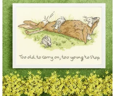 Bothy Threads Cross stitch kit "Too young to stop" XAJ21 19x12 cm