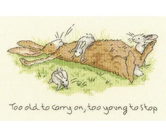 Bothy Threads Cross stitch kit "Too young to stop" XAJ21 19x12 cm
