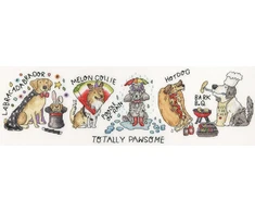 Bothy Threads Cross stitch kit "Totally Pawsome" XJE2 40x12 cm