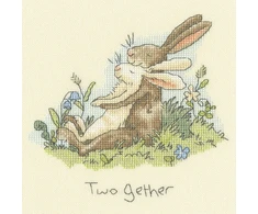 Bothy Threads Cross stitch kit "TwoGether" XAJ26 16x16 cm