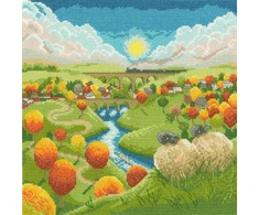Bothy Threads Cross stitch kit "Watching The World Go By" XLP9 26x26 cm