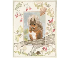 Bothy Threads Cross stitch kit "Wildlife - Raudona Squirrel" DWWIL4 26.9x34.2 cm