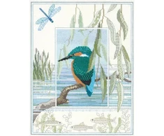 Bothy Threads Cross stitch kit "Wildlife - Kingfisher" DWWIL1 26.9x34.2 cm