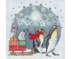 Bothy Threads Cross stitch kit "Winter Waddle" XJS3 26x26 cm