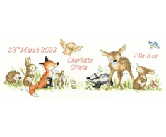 Bothy Threads Cross stitch kit "Woodland Welcome" XKG4 38x14.5 cm