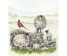 Bothy Threads Cross stitch kit "Žalias Pastures" XHD132 28x31 cm