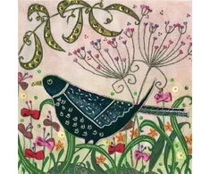 Bothy Threads Embroidery kit "Blackbird" ELH1 16x16 cm