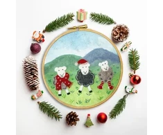 Bothy Threads Felt Embroidery "Woolly " JUMpers" EFE1 15x15 cm