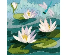 Bothy Threads Ilgo dygsnio rinkinys "Vandens lelijos" LSWL 20.5x21.5 cm