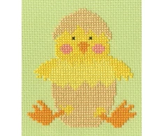 Bothy Threads Kryželiu siuvinėjimo rinkinys "Velykos - viščiukas" SKIP7 15x17 cm