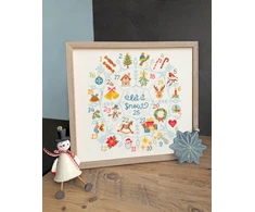 Bothy Threads Kryželiu siuvinėjimo rinkinys "Countdown To Christmas" XBD22 27x29 cm