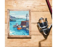 Bothy Threads Long Stitch Kit "Fishermen's Rest" LSBE2 19x27 cm
