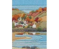 Bothy Threads Long Stitch Kit "Long Stitch Seasons - Coastal Autumn" DW14MLS7 24x17 c