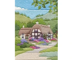 Bothy Threads Long Stitch Kit "Long Stitch Seasons - Summer Cottage" DW14MLS10 24x17 cm