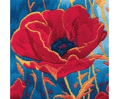 Bothy Threads Long Stitch Kit "Long Stitch - Poppy Head" DWLSPH 20.5x21.5 cm