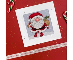 Bothy Threads Cross stitch "Christmas Card - Jolly Santa" XMAS71 10x10 cm