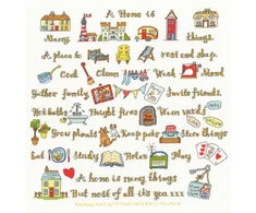 Bothy Threads Cross stitch kit "A" HOme Is Many Things" XAL9 33x34 cm