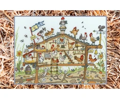 Bothy Threads Cross stitch kit "Cut Thru' Hen" HOme" XCT37 35x26 cm