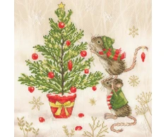 Bothy Threads Cross stitch kit "Decorating Double Act" XSS25 26x26 cm