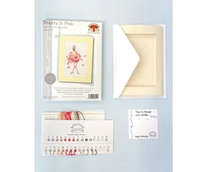 Bothy Threads Cross stitch kit "Greeting Card - Pretty In Rožinė" XGC55-TP 10x16 cm