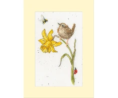 Bothy Threads Cross stitch kit "Greeting Card The Birds And The Bees" XGC43 10x16 cm