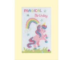 Bothy Threads Cross stitch kit "Greeting Card - Magical Birthday" XGC49 10x16 cm