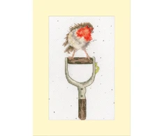 Bothy Threads Cross stitch kit "Greeting Card The Gardener's Friend" XGC57-TP 10x16 cm
