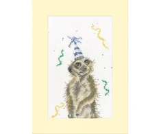 Bothy Threads Cross stitch kit "Greeting Card - On The Lookout For A Party" XGC54-TP 10x16 cm