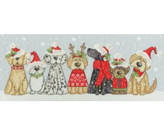 Bothy Threads Cross stitch kit "Holiday" HOunds" XKTB10 39x16 cm
