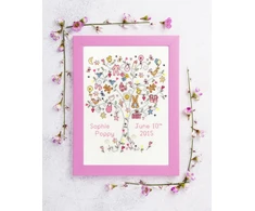Bothy Threads Cross stitch kit "Love Baby Girl" XKA7 22x28 cm