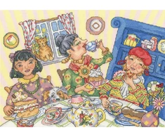 Bothy Threads Cross stitch kit "Tea And Cake" XWB2 33x24 cm