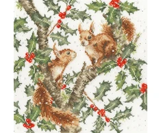 Bothy Threads Cross stitch kit "Under The" Holly Boughs" XHD169 26x26 cm