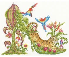 Bothy Threads Cross stitch kit "WalkOn The Wild Side" XSK26 28x22 cm