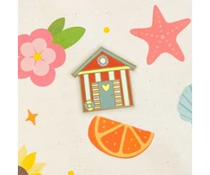 Bothy Threads Needle Minder "Beach Hut" XA73 3.5x3.5 cm