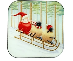 Bothy Threads Needle Minder "Santa's Sled Squad" XA78 4x4 cm