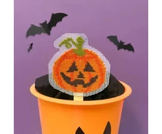 Bothy Threads Siuvinėjimo kryželiu rinkinys "Spooky - Pumpkin" HOP5 10x11 cm