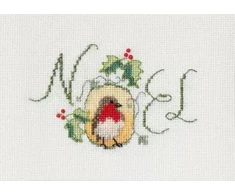Bothy Threads Siuvinėjimo kryželiu rinkinys "Kalėdinė kortelė - Noel Robin" DWCDX53 13.3x9 cm