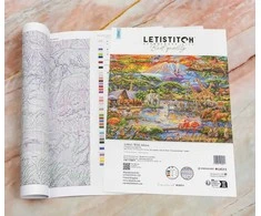 Letistitch Kryželio siuvinėjimo rinkinys "Wild Africa" 45x34 cm SLETIL9941
