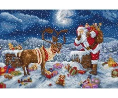 Letistitch Kryželių siuvinėjimo rinkinys "Tyli naktis - dovana" 43 x 29 cm SLETIL9958