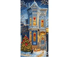 Letistitch Kryželiu siuvinėjimo rinkinys "Viktorijos Kalėdos" 19x39cm SLETIL9953