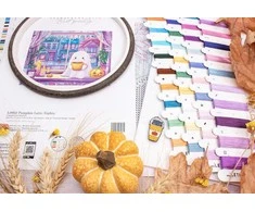 Letistitch Kryželiu siuvinėjimo rinkinys "Moliūginių Latte Naktys" 20x17 cm SLETIL9962