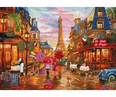 Letistitch Siuvinėjimo kryželiu rinkinys "Po lietaus, Paryžius" 42x30 cm SLETIL9975