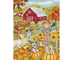 Letistitch Kryželiu siuvinėjimo rinkinys "Rudens ūkis" 27x35cm SLETIL9936