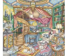 Letistitch Skaičiuotas kryželiu siuvinėjimo rinkinys "Home Library" 35x32cm SLETIL8084