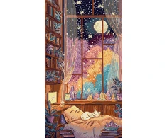 Letistitch Ristinukų rinkinys "Kristalinė mėnesiena" 18 x 32 cm SLETIL9994
