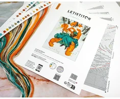 Letistitch Siuvinėjimo kryželiu rinkinys "Liepsna" 23x29 cm LI63-00