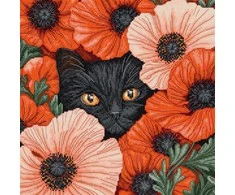 Letistitch Siuvinėjimo kryželiu rinkinys „Aguonos akys“ 24x24 cm SLETIL9949