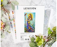 Letistitch Siuvinėjimo kryželiu rinkinys "Vasaros deivė" 36x19 cm LI56-00