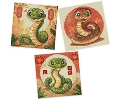 Letistitch Kryželiu siuvinėjimo rinkinys "Gyvatės" 15,6x15,6cm SLETIL9926