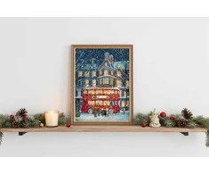 Letistitch Kryželiu siuvinėjimo rinkinys "Londono Kalėdos" 19 x 27 cm SLETIL9982